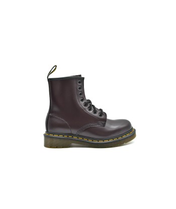 DR. MARTENS 1460 Smooth Leather Lace Up Boots in Burgundy en ligne