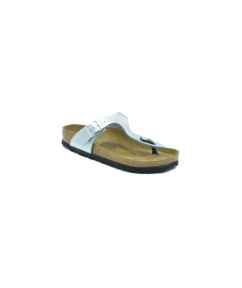 BIRKENSTOCK Gizeh Silver Birko-Flor 043851 rembourrage situé sous