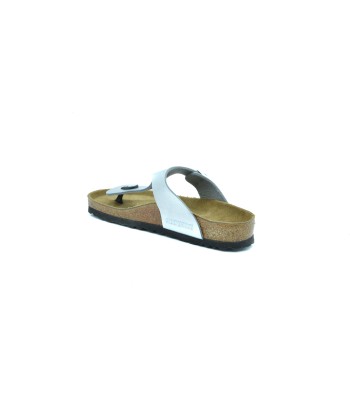 BIRKENSTOCK Gizeh Silver Birko-Flor 043851 rembourrage situé sous