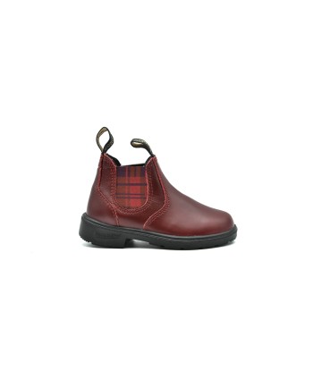 BLUNDSTONE 2192 Kids Red With Burgundy Tartan Elastic Par le système avancé 