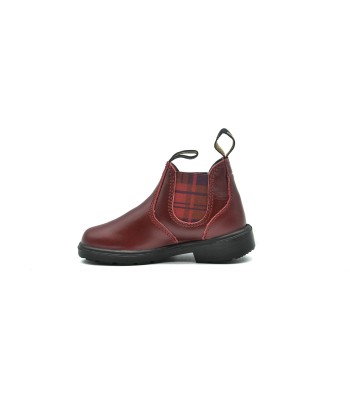 BLUNDSTONE 2192 Kids Red With Burgundy Tartan Elastic Par le système avancé 